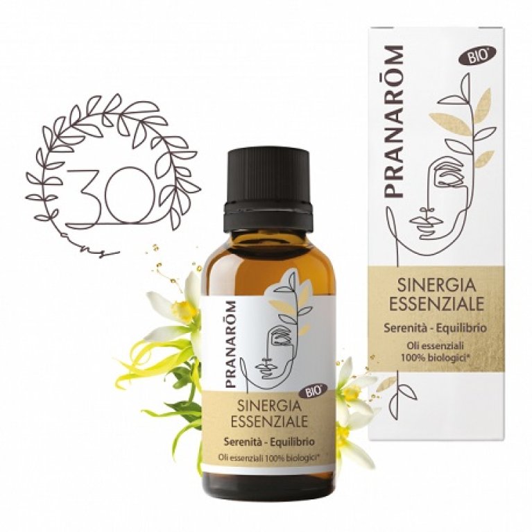 Pranarom Sinergia Essenziale - Serenità ed Equilibrio - Olio essenziale per diffusore d'ambiente - 30 ml