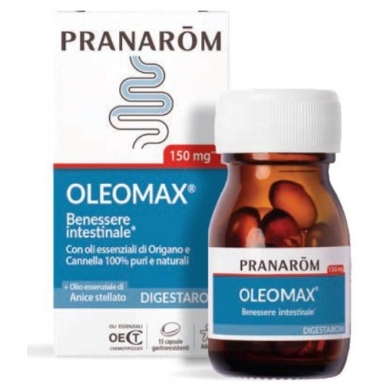 Pranarom Oleomax - Benessere Intestinale - 15 capsule