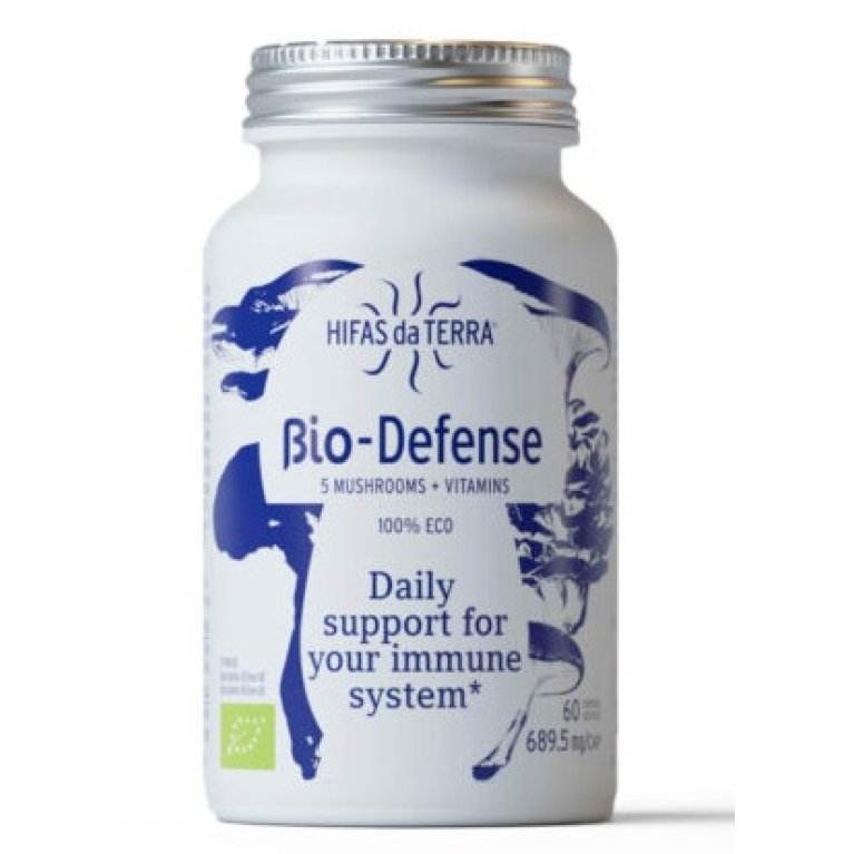 Bio-Defense integratore alimentare con funghi, prebiotici e vitamina C - 60 capsule