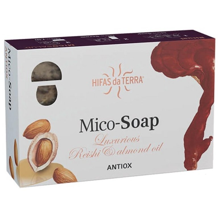 Mico Soap - sapone antiossidante al reishi e mandorla - tavoletta da 150 g