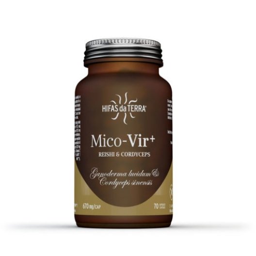 Mico Vir + integratore di Reishi Cordyceps e Vitamina C per le difese immunitarie 70 capsule