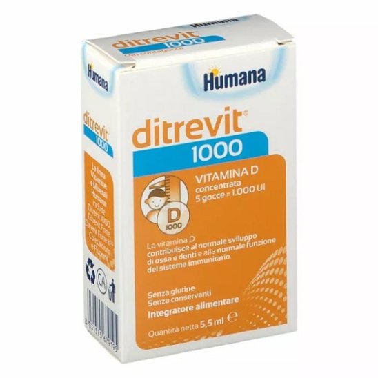 Ditrevit 1000 integratore di vitamina D3 per bambini in gocce 5,5 ml