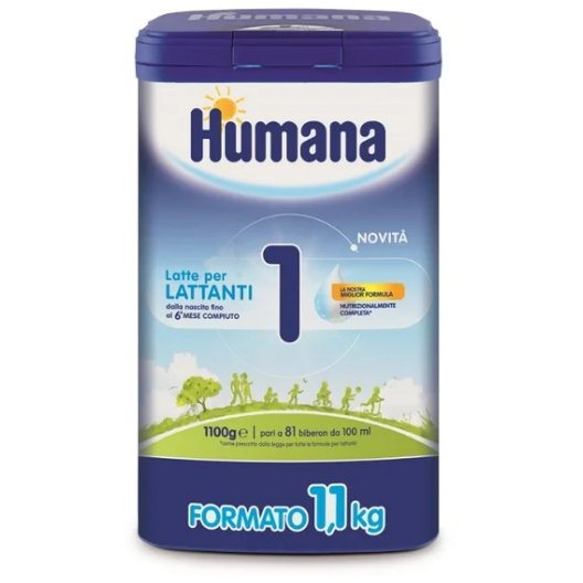 Humana 1 5HMO MP -  1100g - Latte in polvere 0-6 mesi - Nuova Formula