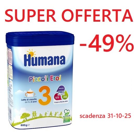 Humana 3 Probalance Latte Crescita in Polvere 800g - da 1 anno in su