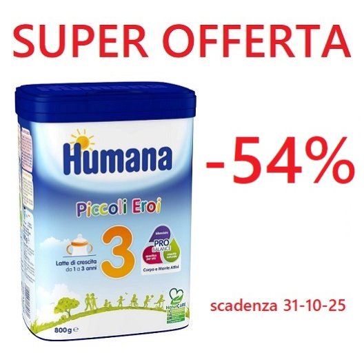 Humana 3 Probalance Latte Crescita in Polvere 800g - da 1 anno in su
