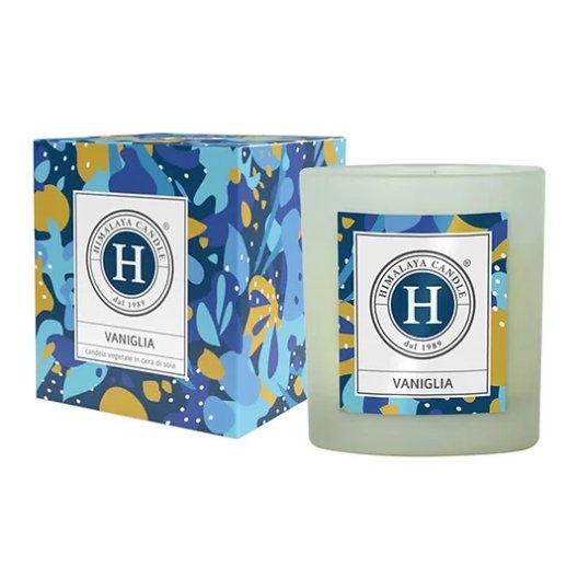 Himalaya Candle Vaniglia - candela vegetale in cera di soia in vetro - 200 grammi