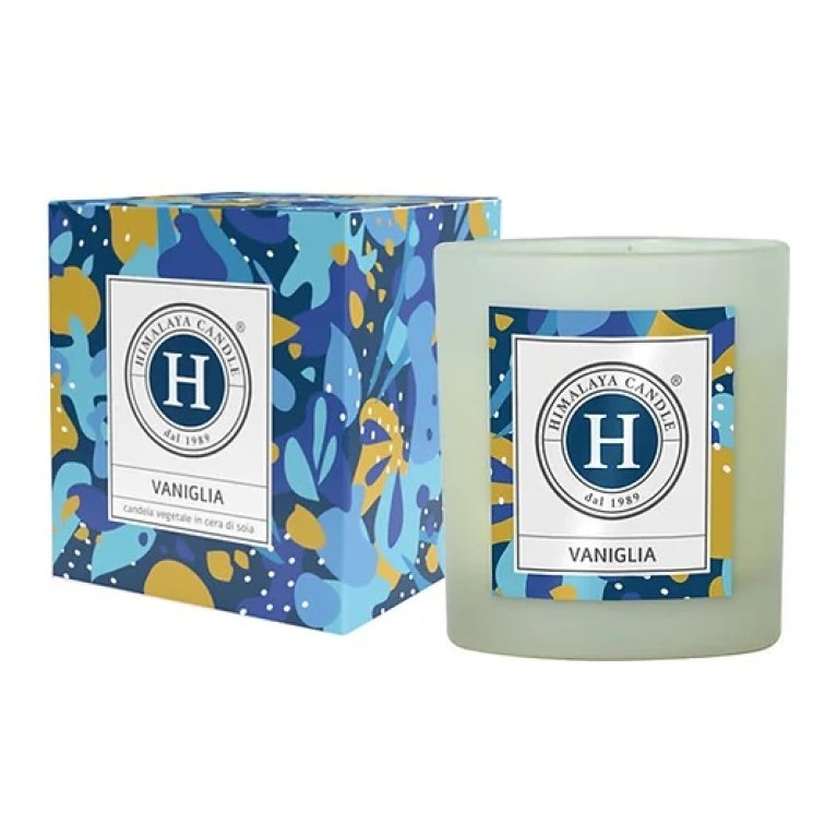 Himalaya Candle Vaniglia - candela vegetale in cera di soia in vetro - 200 grammi