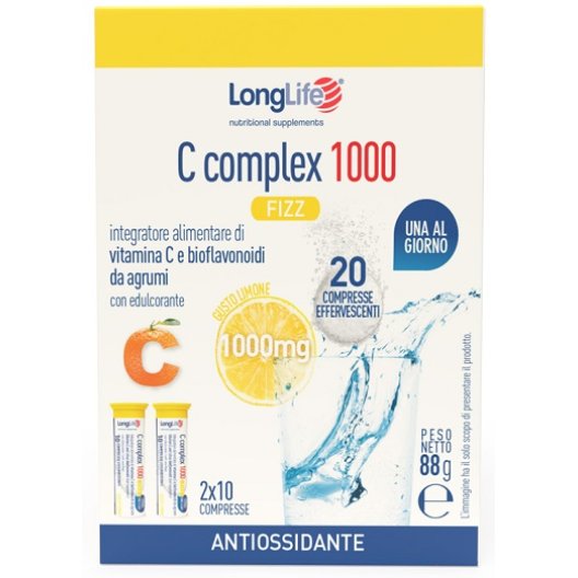 Longlife C complex 1000 Fizz integratore di vitamina C - 20 compresse effervescenti