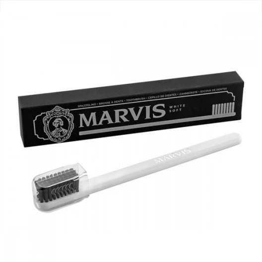 Marvis spazzolino soft - Bianco - 1 spazzolino con testina morbida