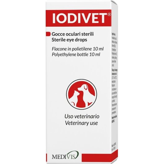 Iodivet - gocce oculari sterili per cani e gatti - 10 ml