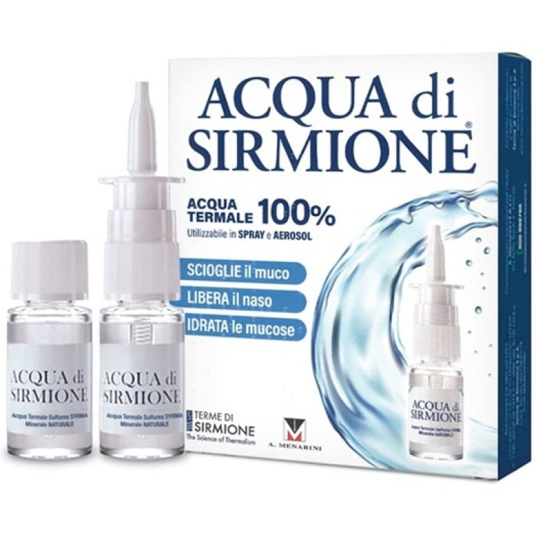 Acqua di Sirmione - 6 flaconcini con erogatore nasale da 15 ml Acqua di Sirmione - 6 flaconcini con erogatore nasale da 15 ml