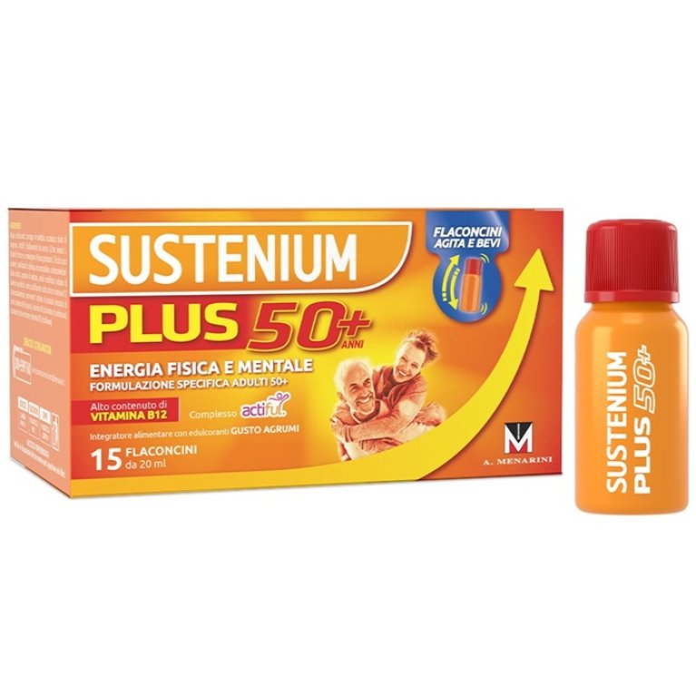 Sustenium Plus 50+ 15 Flaconcini Energizzanti Sustenium Plus 50+ 15 Flaconcini Energizzanti