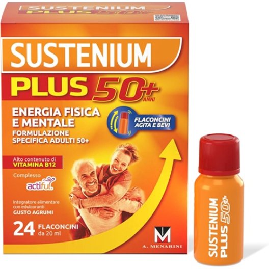 Sustenium Plus 50+ 24 Flaconcini Energizzanti