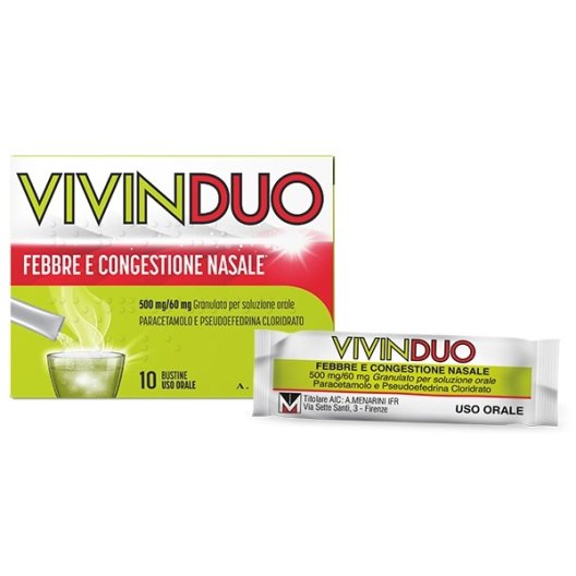 Vivinduo - 10 bustine - Febbre e Congestione nasale