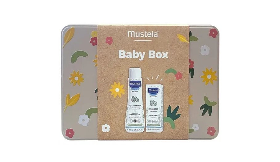 Mustela Cofanetto Baby Box - Fluido detergente + crema viso