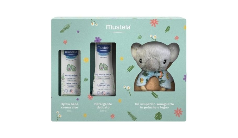 Mustela Cofanetto Koala - con detergente delicato e crema viso hydra bebe