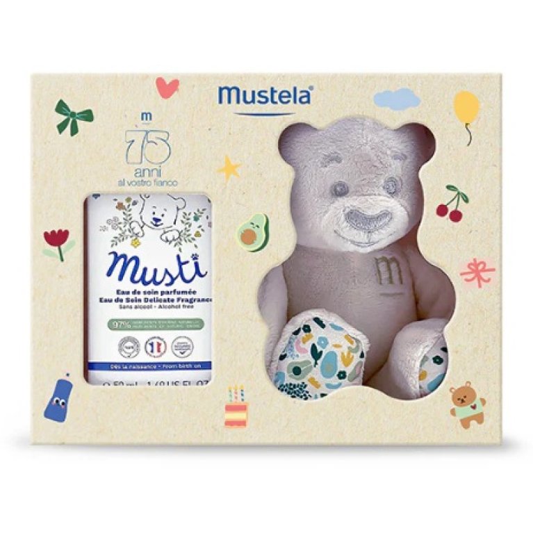 Mustela Cofanetto Mustì - Acqua Profumata + Orsetto Peluche Mustela Cofanetto Mustì - Acqua Profumata + Orsetto Peluche