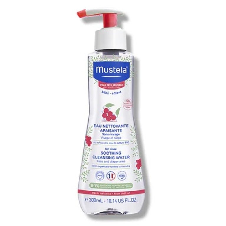 Mustela fluido detergente lenitivo senza risciacquo - viso e corpo - 300 ml