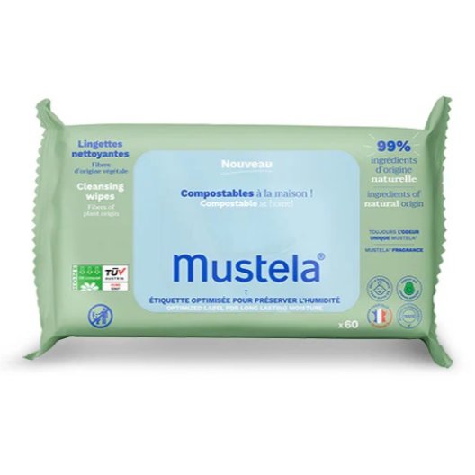Mustela Salviettine compostabili Profumate - 60 salviettine