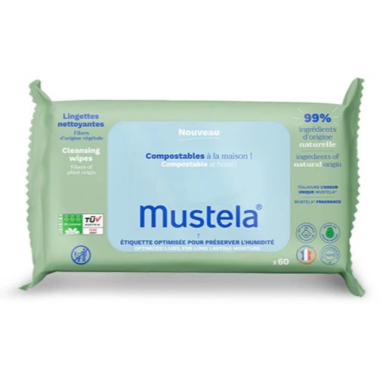 Mustela Salviettine compostabili Profumate - 60 salviettine