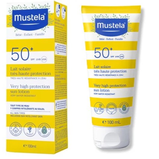Mustela latte solare SPF 50+ da 100 ml - Protezione molto alta