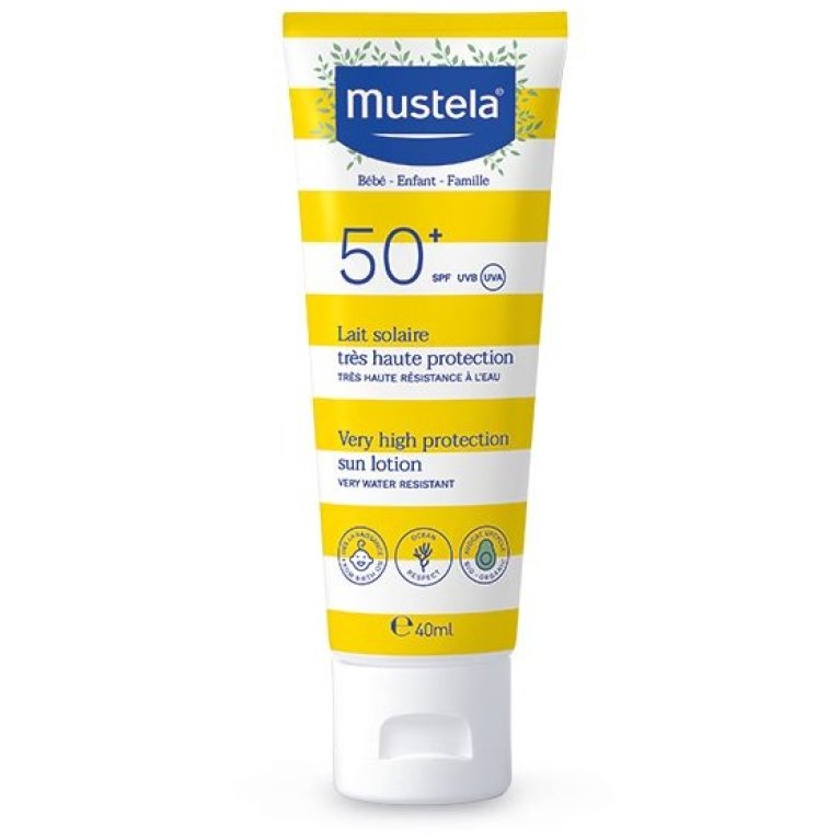 Mustela latte solare SPF 50+ da 40 ml - Protezione molto alta