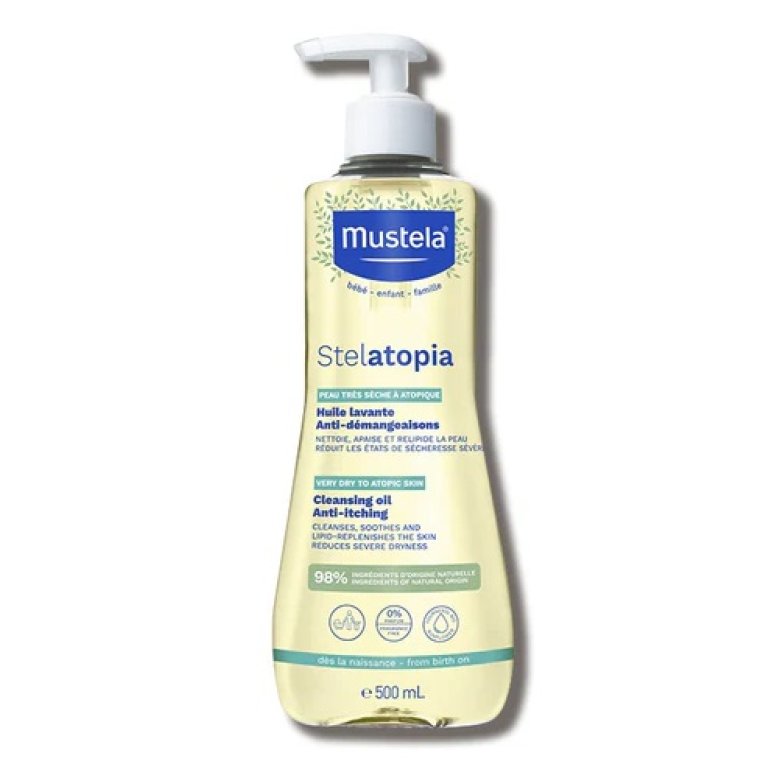 Mustela Stelatopia Olio Bagno - detergente per pelli atopiche - 500 ml