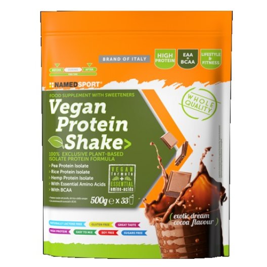 Vegan Protein Shake - Proteine vegane in polvere - 500 grammi / 33 shaker