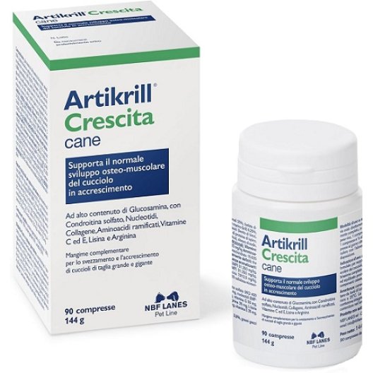 Artikrill crescita cane - 90 compresse - sviluppo cuccioli taglia grande