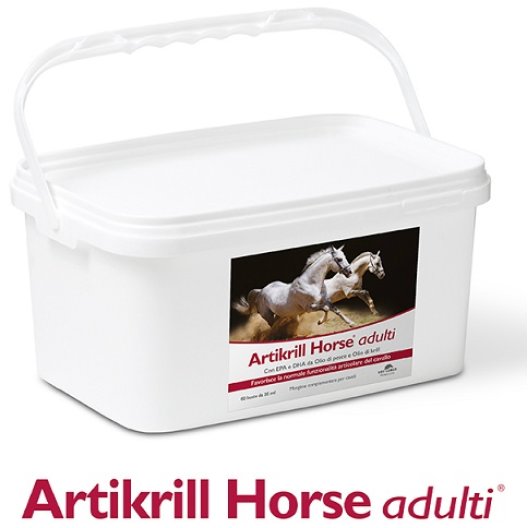 Artikrill Horse Adulti - buste per cavalli adulti - 60 buste da 35 ml