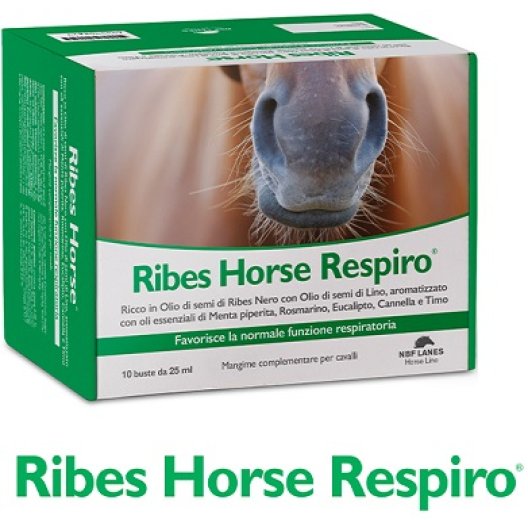 Ribes Horse Respiro - per favorire la normale funzione respiratoria del cavallo - 30 buste da 25 ml