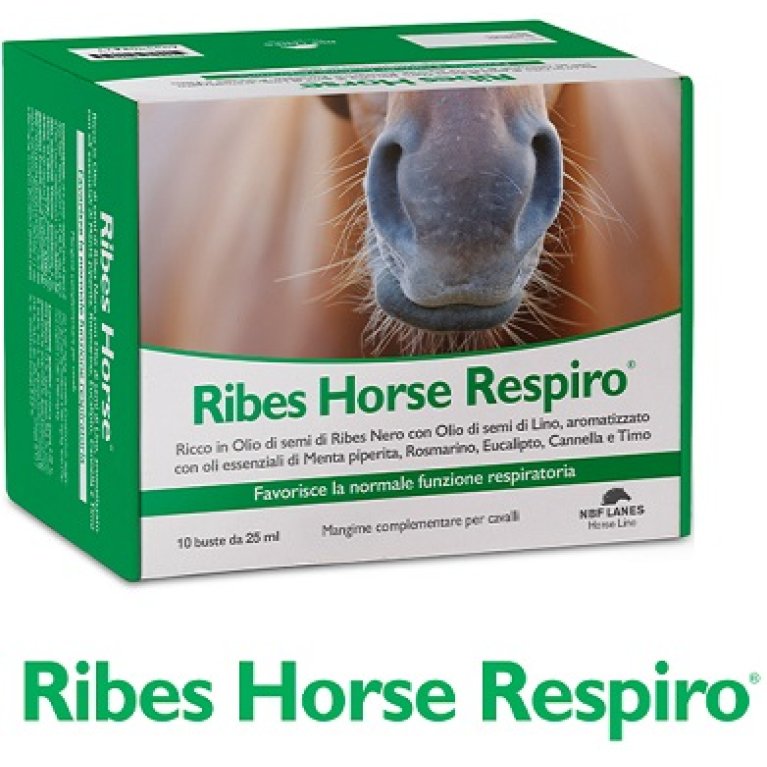 Ribes Horse Respiro - per favorire la normale funzione respiratoria del cavallo - 30 buste da 25 ml