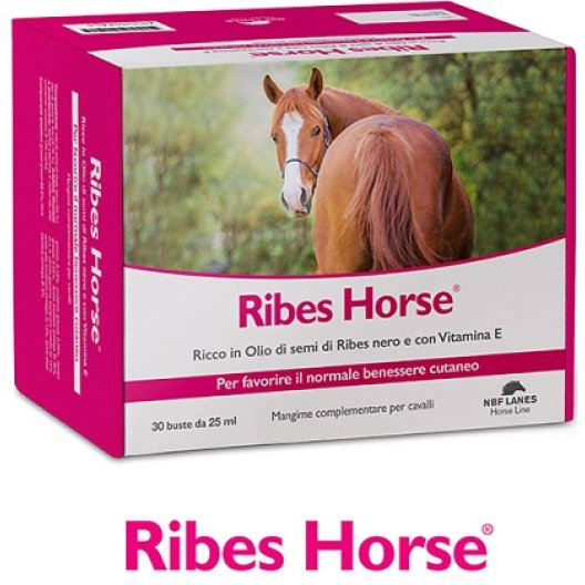 Ribes Horse Cavalli - per favorire il benessere cutaneo - 30 buste da 25 ml