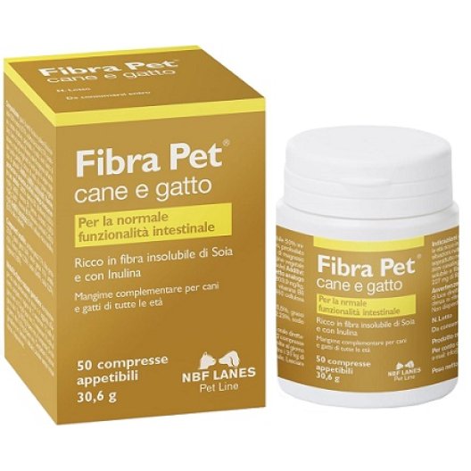 Fibra Pet - 50 compresse - Integratore Intestinale Cani Gatti 