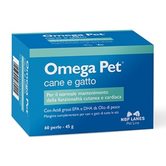 Omega Pet cane e gatto per la funzionalità cutanea e cardiaca 60 perle