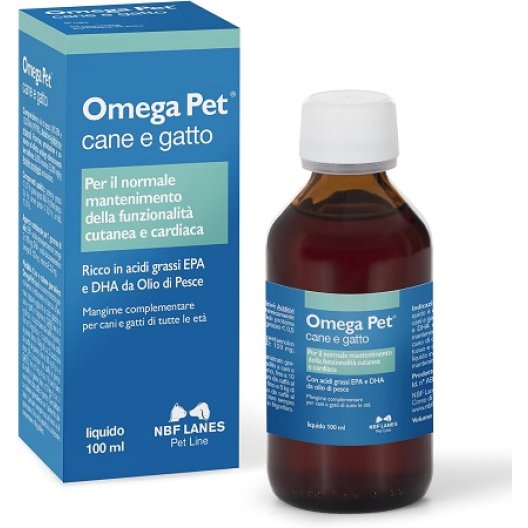 Omega Pet cane e gatto per la funzionalità cutanea e cardiaca 100 ml