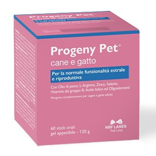 Progeny Pet per favorire la fertilità delle femmine di cani e gatti 60 buste