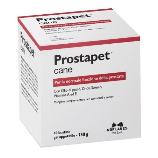 Prostapet cane gel 60 bustine per la normale funzionalità della prostata
