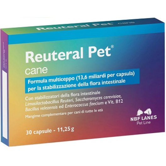 Reuteral Pet Cane - stabilizzatore della flora intestinale - 30 capsule