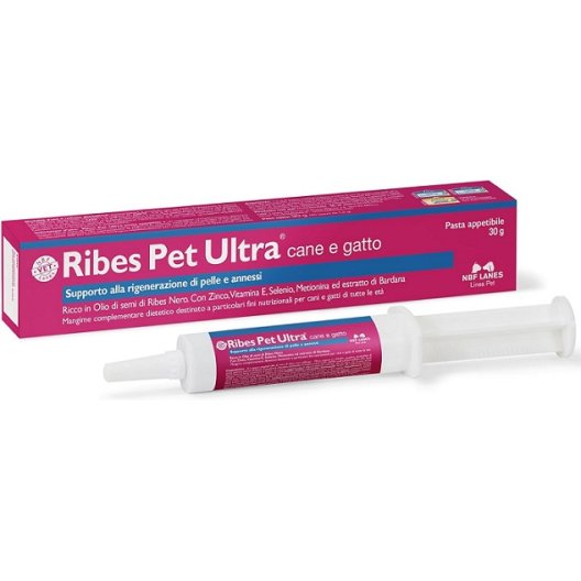 Ribes Pet Ultra pasta per cani di piccola taglia e gatti siringa da 30 grammi