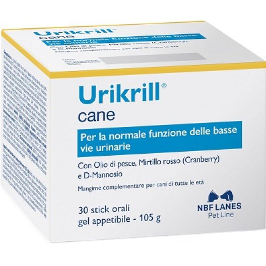 Urikrill Cane gel 30 bustine per la funzionalità delle vie urinarie