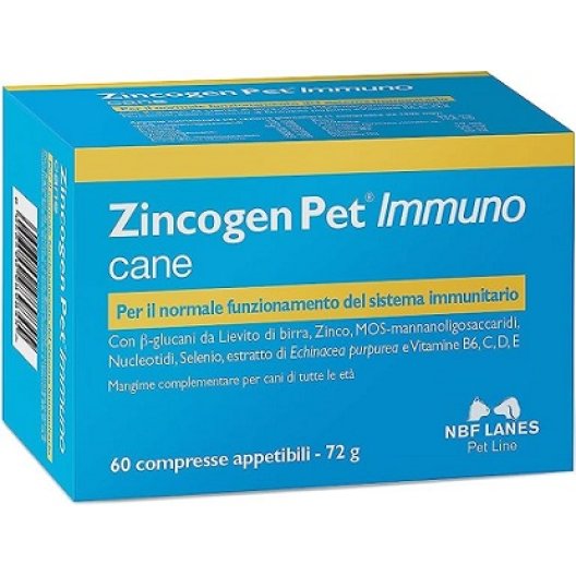 Zincogen Pet immuno per cani - 60 compresse