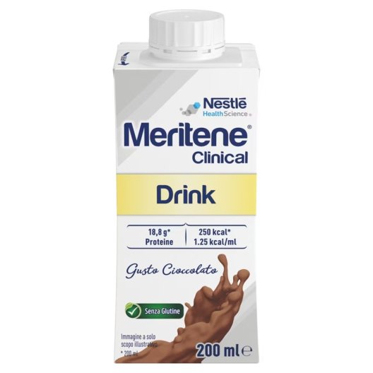 Meritene Clinical Drink Cioccolato - 1 bottiglietta iperproteica e ipercalorica