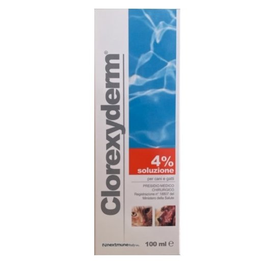 Clorexyderm soluzione 4% schiuma disinfettante per cani e gatti - 100 ml