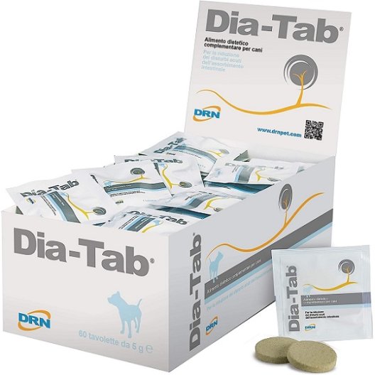 Dia Tab 60 tavolette per cani contro la diarrea 