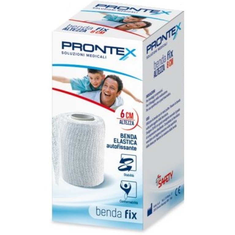 Benda Elastica Autofissante Prontex Fix - 6 cm bianca