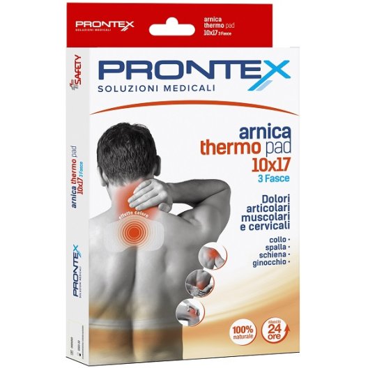 Cerotti Riscaldanti Arnica Thermo Pad Prontex - collo, spalla, schiena, ginocchio - 10x17cm - 3 pezzi