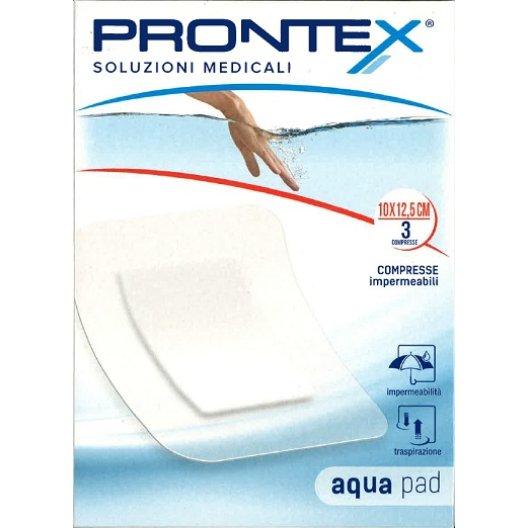 Cerotti impermeabili Prontex Aqua Pad - 3 cerotti impermeabili 10 x 12,5 cm