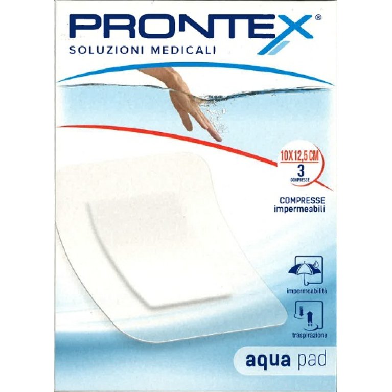 Cerotti impermeabili Prontex Aqua Pad - 3 cerotti impermeabili 10 x 12,5 cm