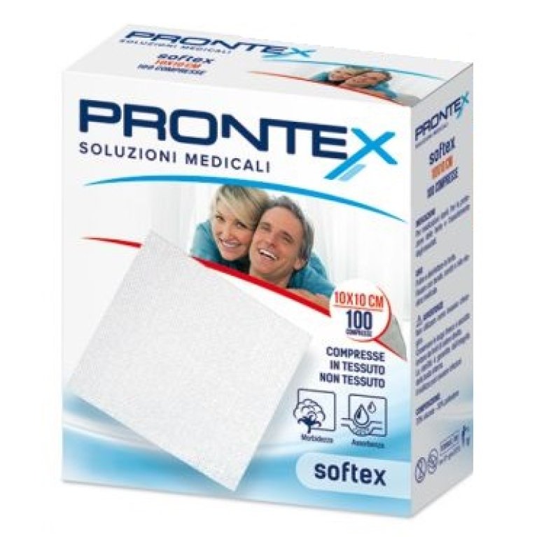 Garze Sterili Prontex Softex - 100 garze 10x10 cm in tessuto non tessuto